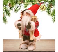 Ballando Cantando Babbo Natale - Simpatico Babbo Natale elettrico bambola,Figurine di Bambola con sacchetto regalo e regali Decorazione natalizia per casa, ufficio, tavolo, ornamento per
