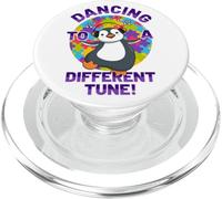 Ballando per un diverso tono autismo consapevolezza pinguino PopSockets PopGrip per MagSafe