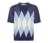 Ballantyne, ,Knitwear ,Uomo ,Blu ,M Diamond T-shirt