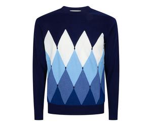 Ballantyne - R Neck Pullover - - Knitwear - Uomo - Blu - M