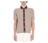 Ballantyne, ,Tops ,Uomo ,Marrone ,M Polo con Bordi a Contrasto