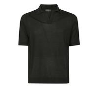 Ballantyne, ,Tops ,Uomo ,Nero ,M Short Sleeve Plain Polo Shirt