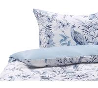 BALLARD Set Copripiumino Raso di Cotone Blu 135x200 cm