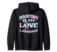 Ballare è il mio linguaggio d'amore - Divertente amante della danza Felpa con Cappuccio