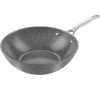 BALLARINI Salina Wok, 30 cm, alluminio, Rivestimento antiaderente con base dura al Titanio senza Pfas