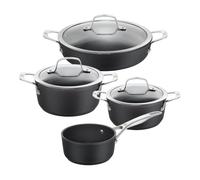 BALLARINI Alba Set di pentole, 4-pz. / 16/20/24/28 cm, nero, Alluminio