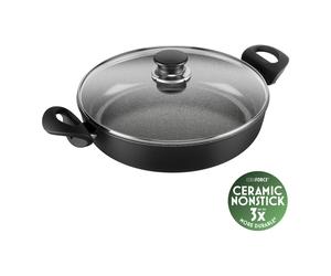 BALLARINI Bari Tegame con coperchio, 28 cm, alluminio, Rivestimento antiaderente senza PFAS