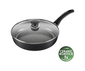 BALLARINI Bari Tegame con coperchio, 28 cm, alluminio, Rivestimento antiaderente senza PFAS