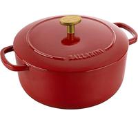 BALLARINI Bellamonte - Casseruola in ghisa smaltata, rotonda, 20 cm, 2,5 l, colore: rosso