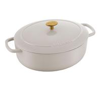 Ballarini Bellamonte pentola ovale in ghisa - 4,5 l, avorio