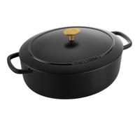 Ballarini Bellamonte pentola ovale in ghisa - 4,5 litri, nero