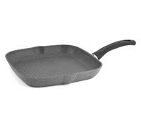 Bistecchiera Cortina Eco Granitium alluminio cm 28x28 Piastra Griglia BALLARINI