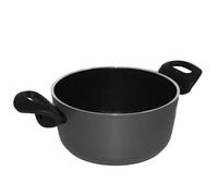 Ballarini Casseruola 2 Manici in Alluminio con Rivestimento 3 Strati Antiaderente, Induzione, Antracite, cm 24 - 551624