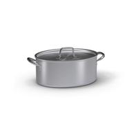 Ballarini Casseruola ovale 2 maniglie con coperchio in alluminio Casseruola ovale 2 maniglie con coperchio in alluminio