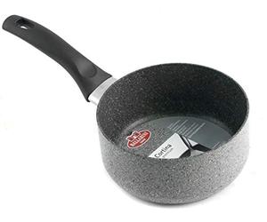 Ballarini Cortina Granitium Casseruola 1 Manico, Alluminio, Grigio, 16 cm