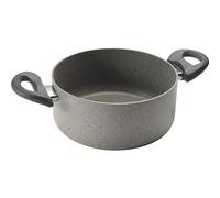 Ballarini Cortina Granitium Casseruola 2 Maniglie, Alluminio, Grigio, 20 cm