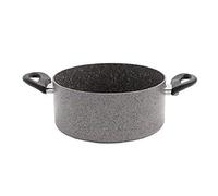 Ballarini Cortina Granitium Casseruola 2 Maniglie, Alluminio, Grigio, 24 cm