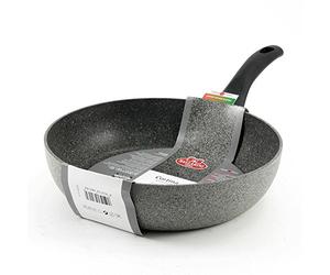 Ballarini Cortina Granitium Tegame 1 Manico, Alluminio, Grigio Puntinato, 28 cm