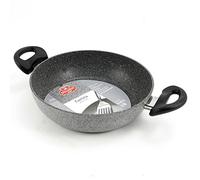 Ballarini Cortina Granitium Tegame 2 Maniglie, Alluminio, Grigio Puntinato, 24 cm