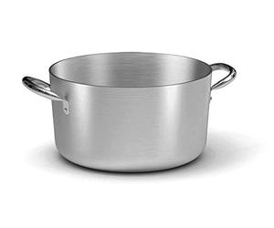 Ballarini Professionale 7018.20 Casseruola Media con 2 Manici, Alluminio, Grigio, 20 cm