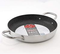 Tegame Alluminio antiaderente (40cm) PROFESSIONALE SERIE 2800 Alluminato e Nero 2808 40