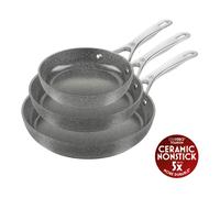 BALLARINI Salina Set di padelle, 3-pz. / 20/24/28 cm, granito, Alluminio