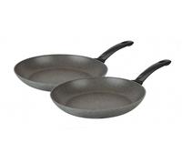 Ballarini Set di Padelle Aosta per Arrosti Granit-Beschichtet Antigraffio 2 Pz.