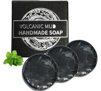 Ballboyz Face Soap,Natural Volcanic Mud Soap, ballboyz soap,Black Soap Bar with Bubble Net,for Men Women Teens Facical,Suitable For All Skin Types (3 pcs)