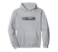 Baller - Palla da Biliardo Felpa con Cappuccio