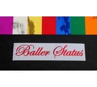 Baller Status Auto Adesivi Vinile Decalcomania Specchio Chromes 7 Colori Die Cut