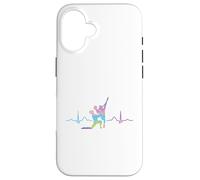 Ballerina Ballerina Coppia Battito cardiaco ECG Donna Ballerina Custodia per iPhone 16