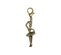 Ballerina Balletto pendente Braccialetto con Ciondoli Miniblings Tutu Bronzo
