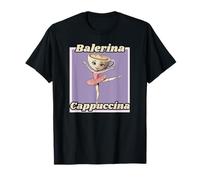 Ballerina Cappuccina Brainrot Meme Maglietta
