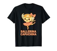 Ballerina Cappuccina Divertente Caffè Balletto Pun Kawaii Danza Maglietta