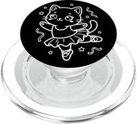 Ballerina carina Gatto kawaii Balletto romantico PopSockets PopGrip per MagSafe
