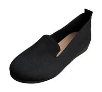 Ballerina da donna confortevole Leopard Ballerine da donna piatte in maglia elastica scarpe comfort casual Mocassino elegante da basket senza lacci, sport estivi, mocassini, scarpe da passeggio