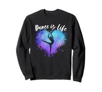 Ballerina Dance is Life Dancing Ballerine Graphic Felpa