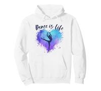 Ballerina Dance is Life Dancing Ballerine Graphic Felpa con Cappuccio