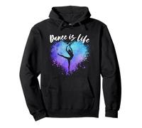 Ballerina Dance is Life Dancing Ballerine Graphic Felpa con Cappuccio