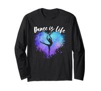 Ballerina Dance is Life Dancing Ballerine Graphic Maglia a Manica