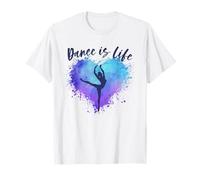Ballerina Dance is Life Dancing Ballerine Graphic Maglietta