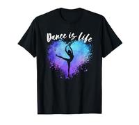 Ballerina Dance is Life Dancing Ballerine Graphic Maglietta