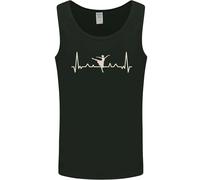 Ballerina Dancer ECG Dancing Ballet Pulse Uomo Vest Tank Top