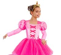 Ballerina Etoile Costume Carnevale Travestimento con Nastro in Raso Bambina
