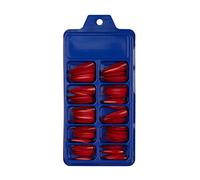 Ballerina finte a spillo lungo colorato pressa sulle unghie Full Cover Pointys False Nails unghie finte per donne ragazze Acrilico Nail Design Salon Manicure Extension Gel Per (rosso, taglia unica)