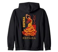 Ballerina Flamenco Andalusia Arte della Danza Uomini Donne Felpa con Cappuccio
