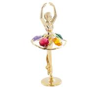 Ballerina in miniatura - Crystocraft oggetto di decorazione - con autentici cristalli Swarovski® - Colore dorato
