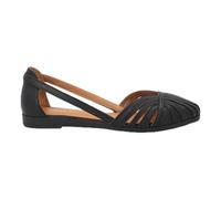 Ballerina ragnetto in pelle nera