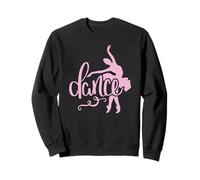 Ballerina rosa con scritta "Script Dance Lettering" Felpa