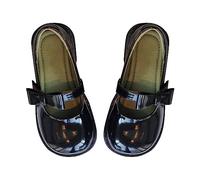 Ballerina, scarpe basse, eleganti, in stile preppy, per bambini, ragazzi e ragazze, in pelle, slip-on, scarpe da ballo in pelle, scarpe da ragazzo, scarpe da sposa, scarpe uniformi da sposa, Nero , 34